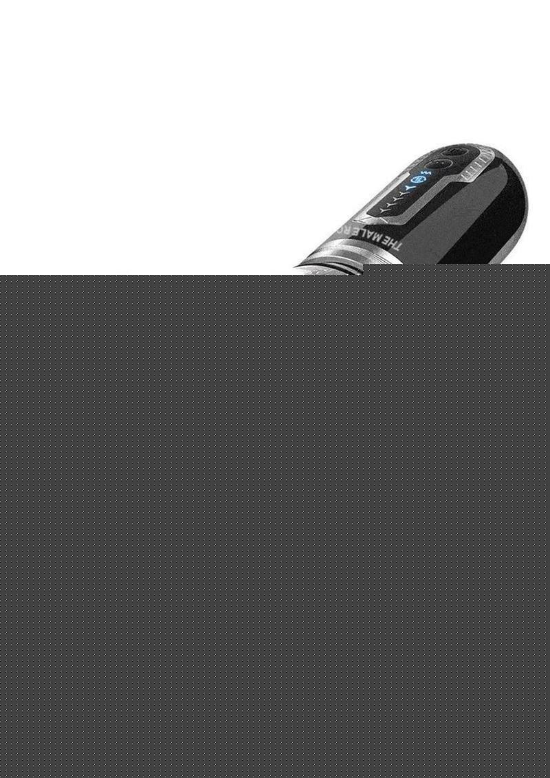 The Male Rose 3 Rechargeable Thrusting Rotating Masturbator - Black/Clear